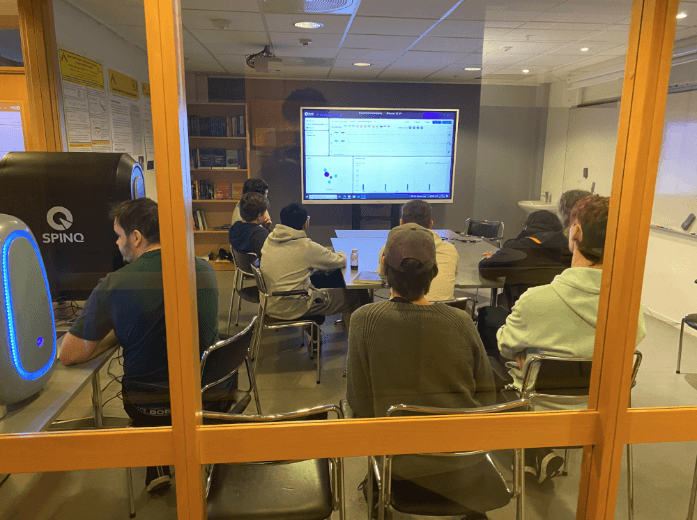 High school students visit the Quantum Hub for a hands-on quantum computing experience