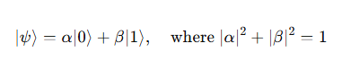 Quantum state superposition equation
