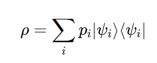 Density Matrix Definition